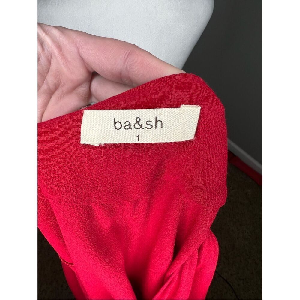 Ba&sh Robe Yuki Rouge Red Dress - Picture 4 of 5